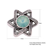 6pcs Snap Button Jewelry 18mm Rhinestone Button for Snap Bracelets Bangles