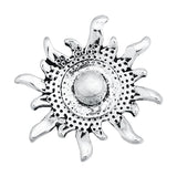 6pcs Mixed Metal 18mm Snap Buttons w/ Rhinestone for Bracelets Bangles
