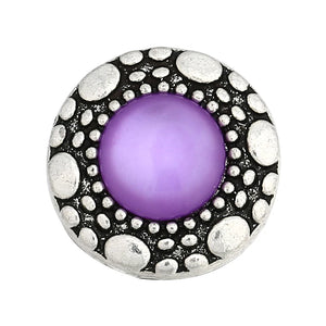 6pcs Mixed Metal 18mm Rhinestone Snap Button Jewelry for Snap Bracelets