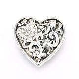 6pcs Mixed Metal 18mm Snap Buttons with Rhinestone, Snap Button Jewelry