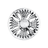 6pcs Mixed Metal 18mm Snap Button Jewelry with Rhinestone Button