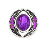6pcs Rhinestone Snap Button Jewelry for 18mm Snap Bracelets