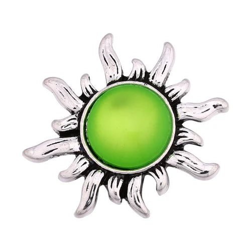 6pcs Mixed Metal 18mm Snap Buttons w/ Rhinestone for Bracelets Bangles