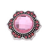 6pcs Rhinestone Snap Buttons Mixed Metal 18mm