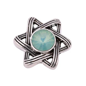 6pcs Snap Button Jewelry 18mm Rhinestone Button for Snap Bracelets Bangles