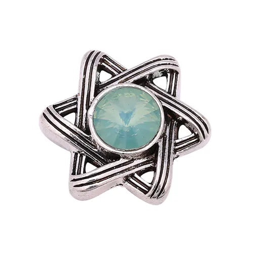6pcs Snap Button Jewelry 18mm Rhinestone Button for Snap Bracelets Bangles