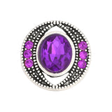 6pcs Rhinestone Snap Button Jewelry for 18mm Snap Bracelets