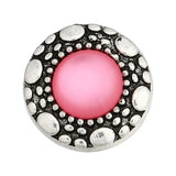 6pcs Mixed Metal 18mm Rhinestone Snap Button Jewelry for Snap Bracelets