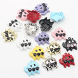 6pcs Enamel Cat Charms For DIY Jewelry Making