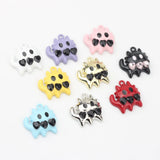 6pcs Enamel Cat Charms For DIY Jewelry Making