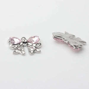 6pcs Bow Tie Charms For DIY Jewelry Making