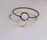 6pcs/lot Copper Brass Casting Circle Bangle Bracelet