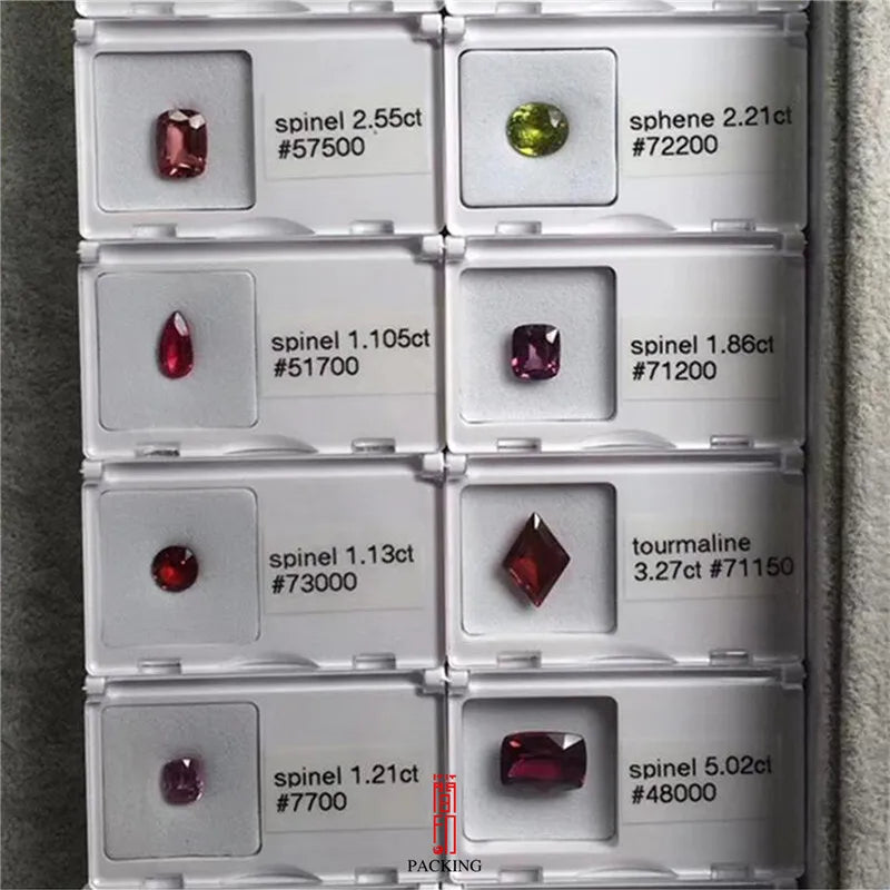 6pcs Acrylic Diamond Box Gem Storage Display Box