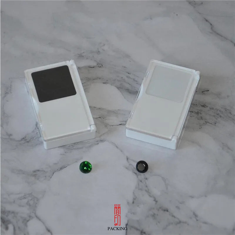 6pcs Acrylic Diamond Box Gem Storage Display Box