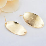 6pcs Brass Heart Charms Earring Settings DIY Jewelry Making
