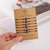 7 Knots Lucky Friendship Bracelets Evil Eye Red Braided Bracelet Charm Jewelry