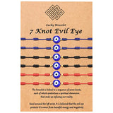 7 Knots Lucky Friendship Bracelets Evil Eye Red Braided Bracelet Charm Jewelry
