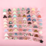 6pcs Acrylic Hair Claw Small Hair Clip for Girls Colorful Hair Accessories