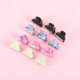 6pcs Acrylic Hair Claw Small Hair Clip for Girls Colorful Hair Accessories