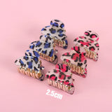 6pcs Acrylic Hair Claw Small Hair Clip for Girls Colorful Hair Accessories