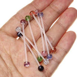 6pcs Pregnant Women's Acrylic 14G Belly Button Navel Ring