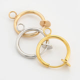 6pcs Stainless Steel Round Earrings Hoops Lever Earring Hooks Findings Making