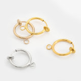 6pcs Stainless Steel Round Earrings Hoops Lever Earring Hooks Findings Making