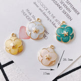 6pcs DIY Alloy Flower Earring Jewelry Supplies