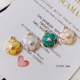 6pcs DIY Alloy Flower Earring Jewelry Supplies