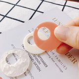 6pcs Resin Round Earring Jewelry Pendant Accessories