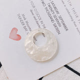 6pcs Resin Round Earring Jewelry Pendant Accessories