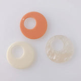 6pcs Resin Round Earring Jewelry Pendant Accessories
