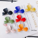 6pcs Spray Paint Flower Pendant Earrings Jewelry Accessories