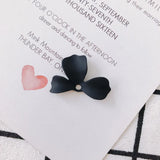 6pcs Spray Paint Flower Pendant Earrings Jewelry Accessories