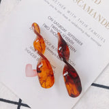 6pcs Resin Twisted Earring Pendant Accessory Material