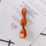 6pcs Resin Twisted Earring Pendant Accessory Material