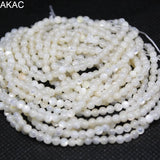 Natural Shell Beads 3mm Loose Beads for DIY Jewelry Making