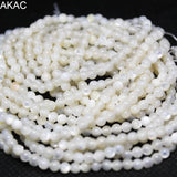 Natural Shell Beads 3mm Loose Beads for DIY Jewelry Making