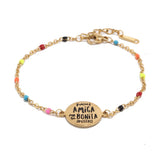 Charm Bracelet Stainless Steel Chain Link Slim DIY Jewelry Women Girls Gift