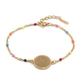 Charm Bracelet Stainless Steel Chain Link Slim DIY Jewelry Women Girls Gift