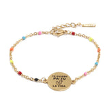 Charm Bracelet Stainless Steel Chain Link Slim DIY Jewelry Women Girls Gift