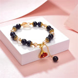Natural Stone Jades 8mm Bracelet Pendant Chain Bohemia Charm Gift
