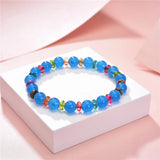 Natural Stone Jades Round Beads Bracelet for Women Bohemia Gift