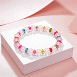 Natural Stone Jades Round Beads Bracelet for Women Bohemia Gift