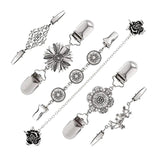 Sweater Shawl Clips Collar Coat Scarf Duck Clip Brooch Pins Metal Clasp