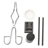 6x Torch Melting Kit High Purity Graphite Quartz Crucible Tong Bowl Mould