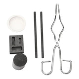6x Torch Melting Kit High Purity Graphite Quartz Crucible Tong Bowl Mould