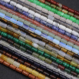 6x10mm Loose Stone Beads DIY Natural Tiger Eye/Yellow Jades/Red Agates
