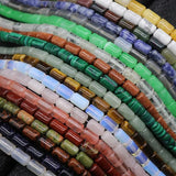 6x10mm Loose Stone Beads DIY Natural Tiger Eye/Yellow Jades/Red Agates
