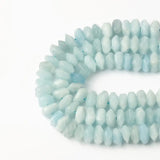 6x11mm Natural Aquamarines Stone Beads Irregular Rhombus Loose Spacer Beads